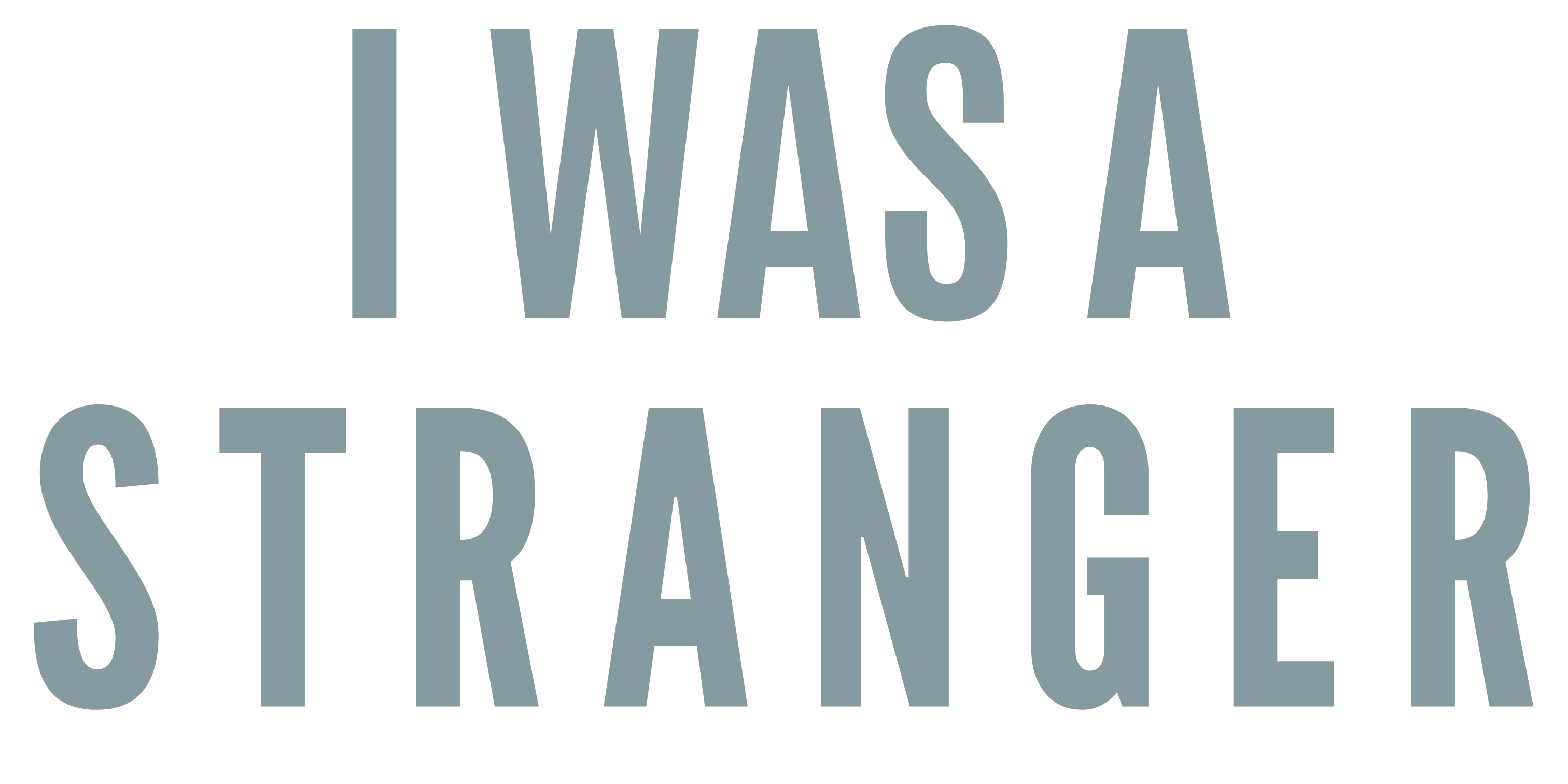 I Was a Stranger