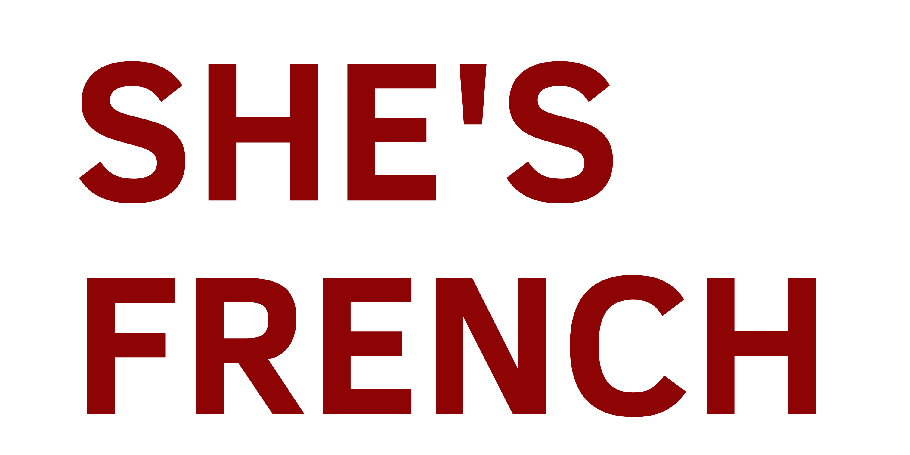 She's French